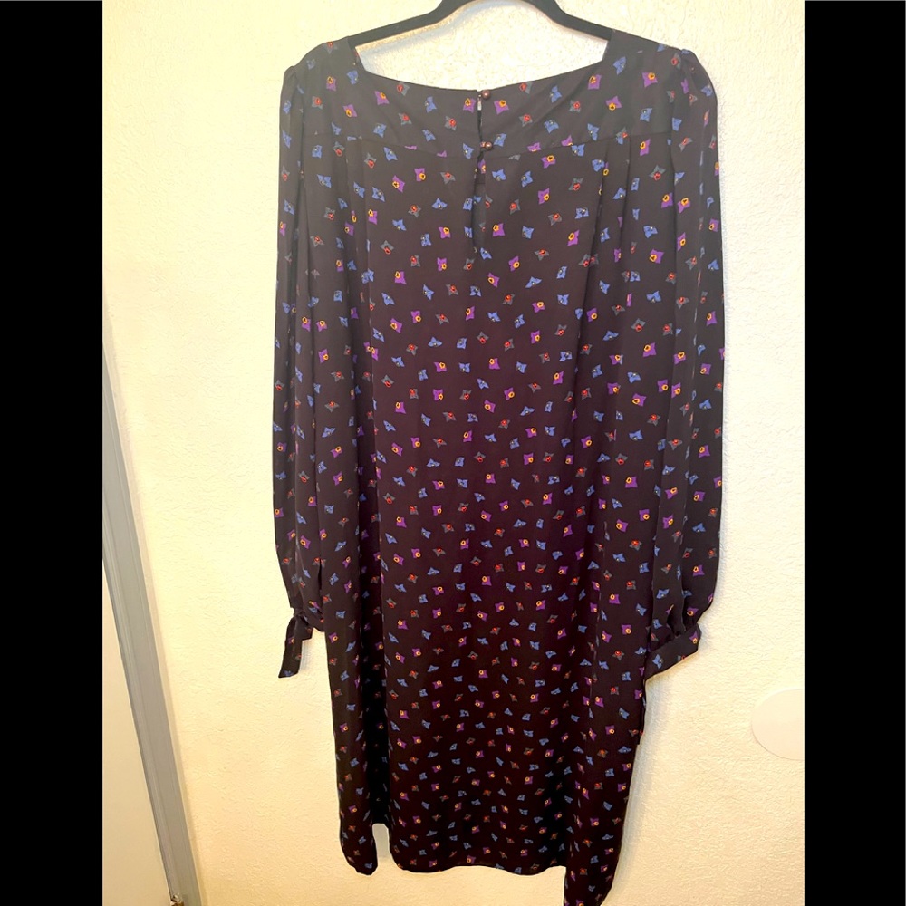 Vintage sheer flowy long sleeve dress
